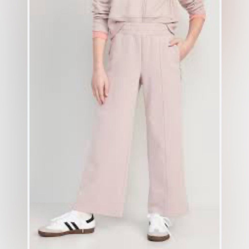 GIRLS PowerChill High-Waisted Cropped Wide-Leg Performance Pants